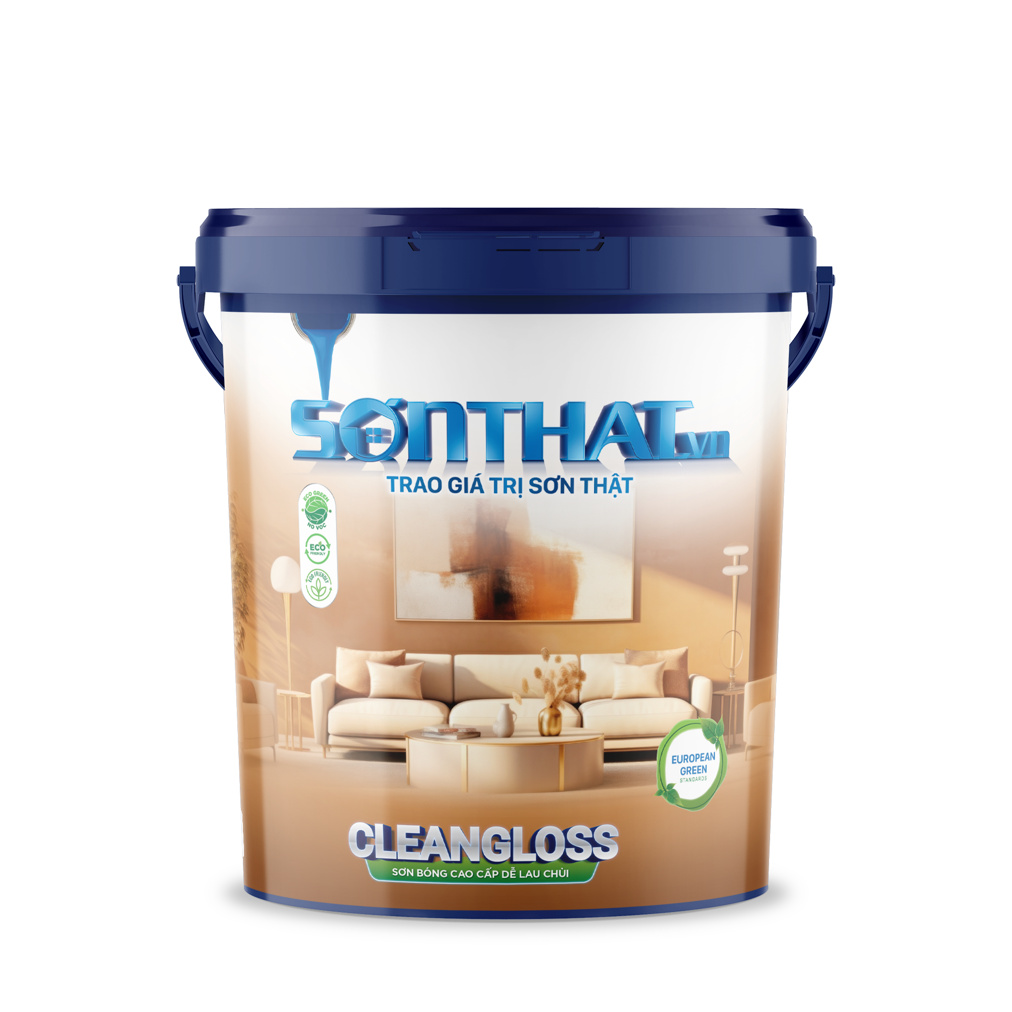 SƠN BÓNG CAO CẤP DỄ LAU CHÙI