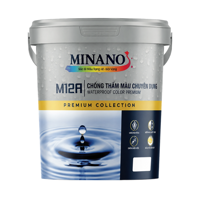 WATERPROOF COLOR PREMIUM - Sơn Chống Thấm Màu Chuyên Dụng M12A