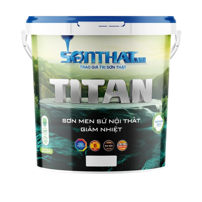 Sơn TITAN Men Sứ Nội Thất Giảm Nhiệt