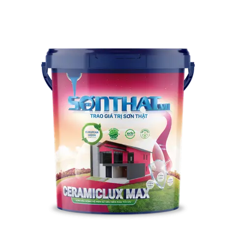 CERAMICLUX MAX – Sơn Siêu Bóng Hệ Men Sứ Siêu Bền Màu Tối Ưu S08
