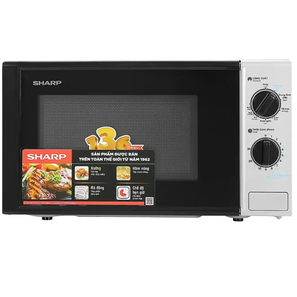 LÒ VI SÓNG SHARP R-G225VN-BK 20L