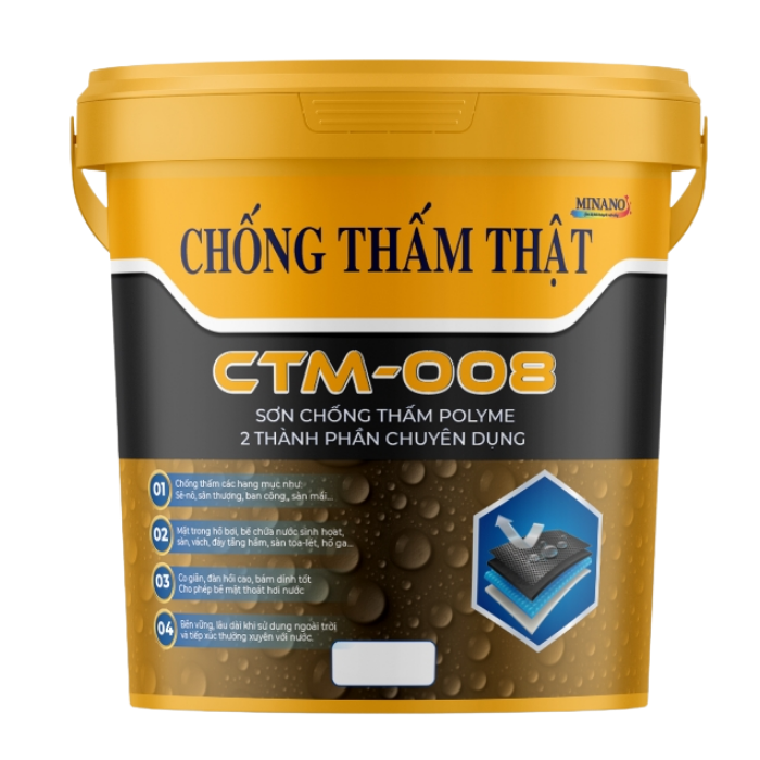 Sơn Chống Thấm Polyme 2 TP Chuyên Dụng CTM008