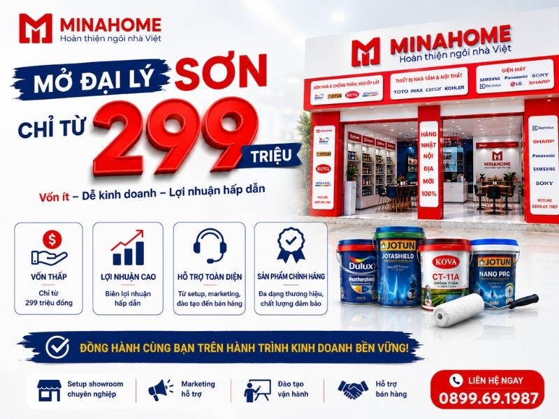 Mở đại lý sơn chỉ từ 299 triệu cùng Minahome.jpg